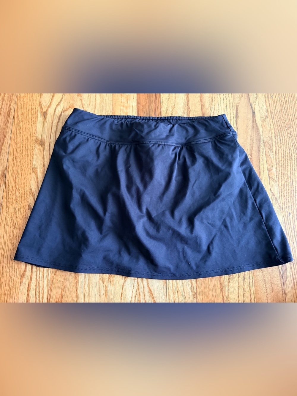 Lands' End Black Swim Skirt with Bottoms